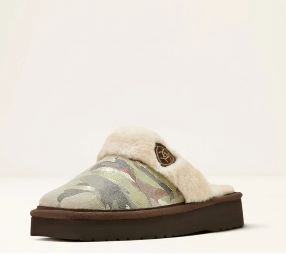 Jackie Square Toe Ariat Slipper - Camo Metallic