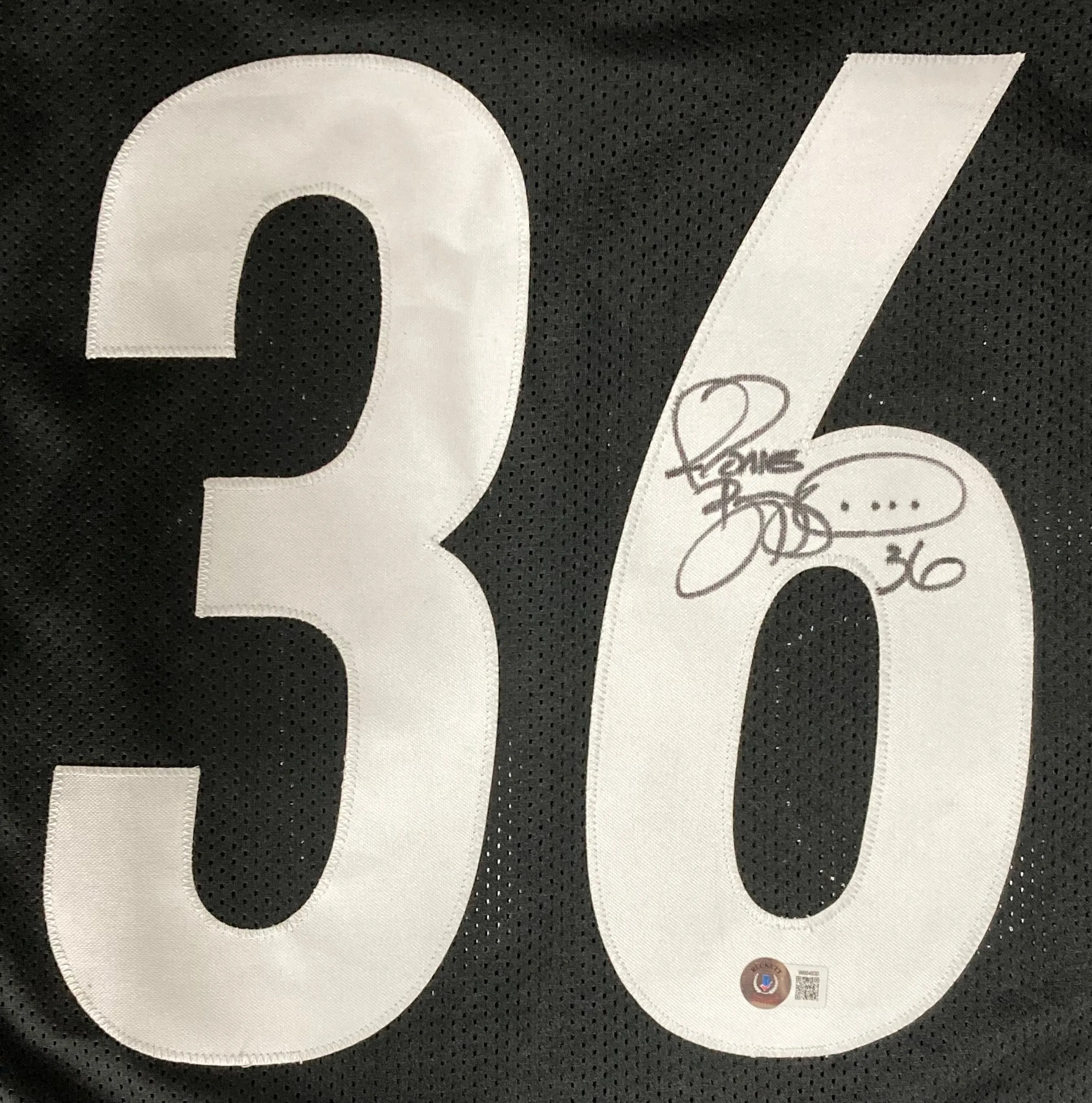 Jerome Bettis Signed Custom Black Pro-Style Football Jersey BAS