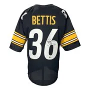 Jerome Bettis Signed Custom Black Pro-Style Football Jersey BAS