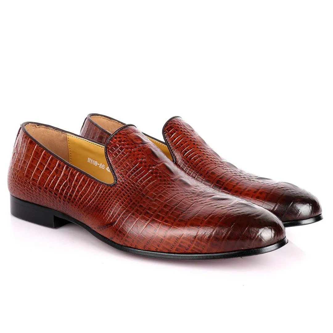 JM Weston Full Crocodile leather Designed Shoe