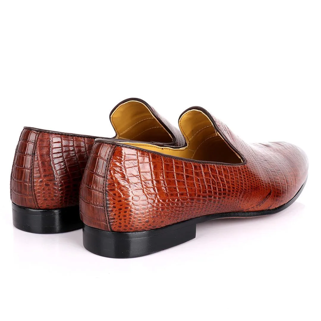 JM Weston Full Crocodile leather Designed Shoe