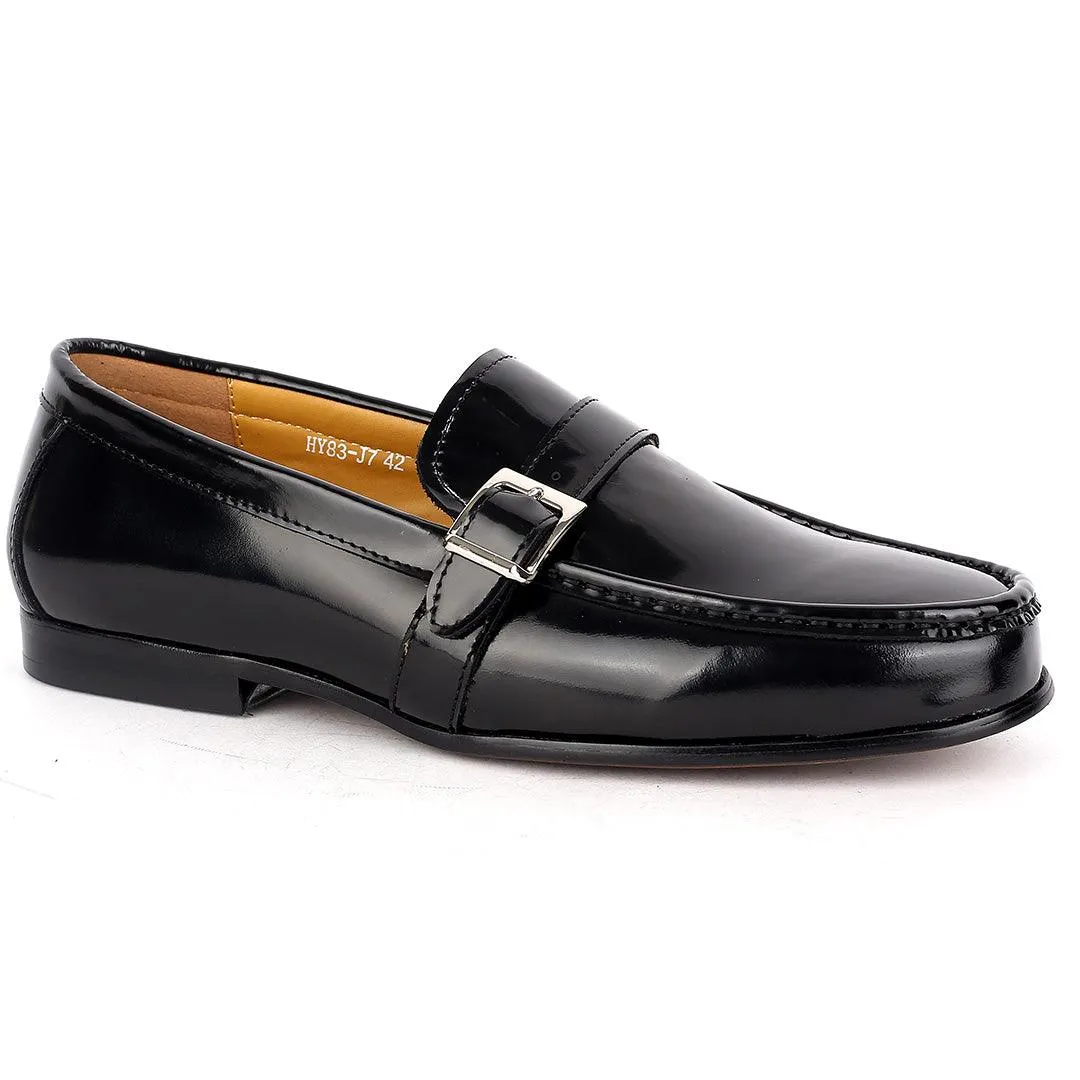 J.M Weston Superlative Glossy With Belt Design  Loafers Shoe