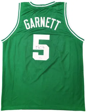 Kevin Garnett Boston Signed Green Basketball Jersey BAS