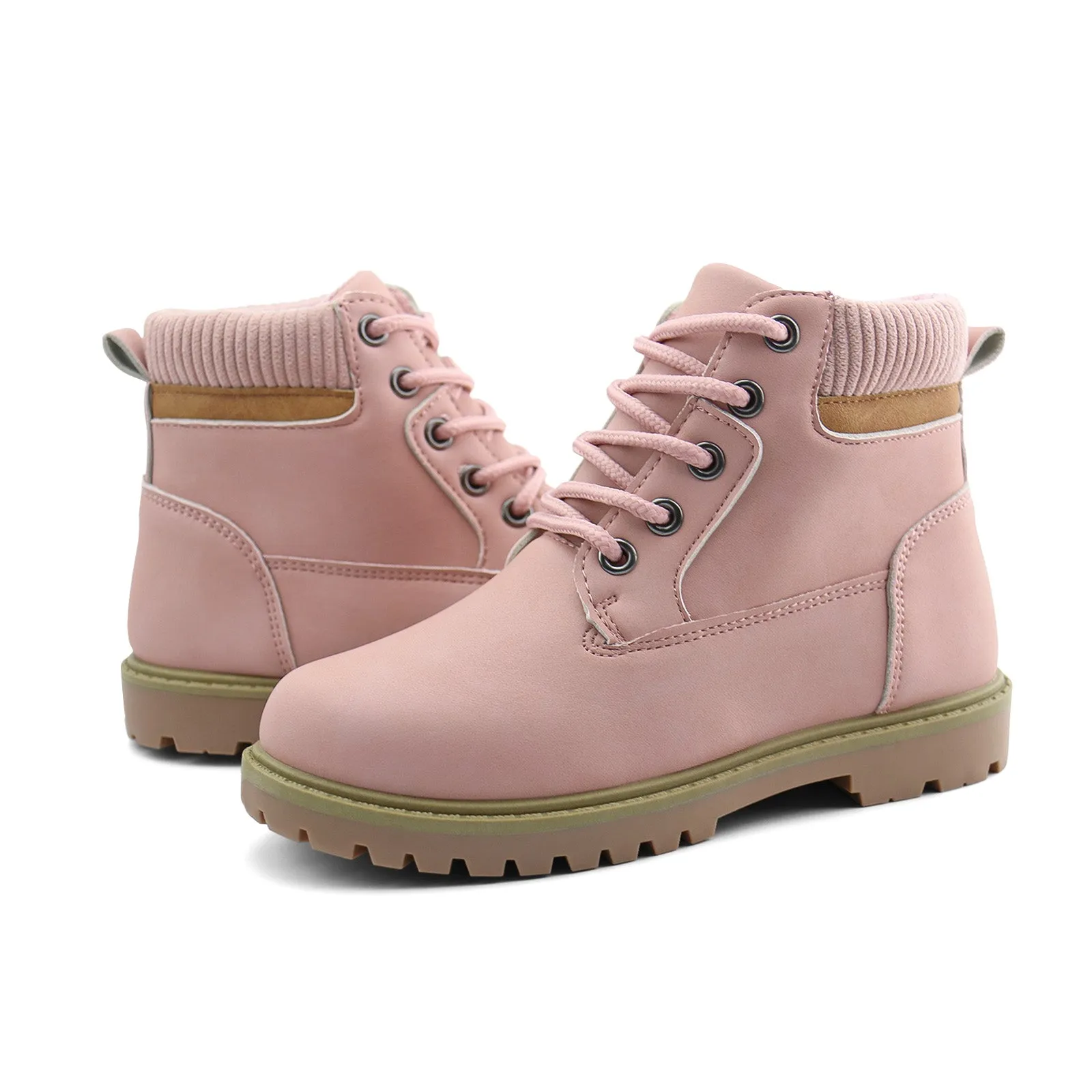 Kids Ankle Boots Lace-Up Outdoor Boots