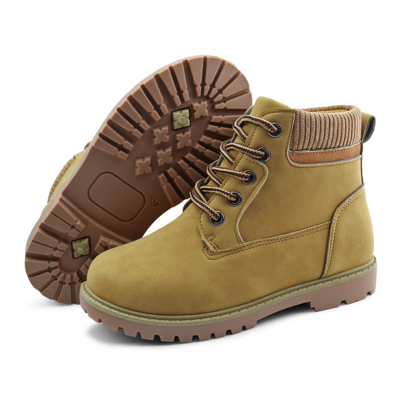 Kids Ankle Boots Lace-Up Outdoor Boots