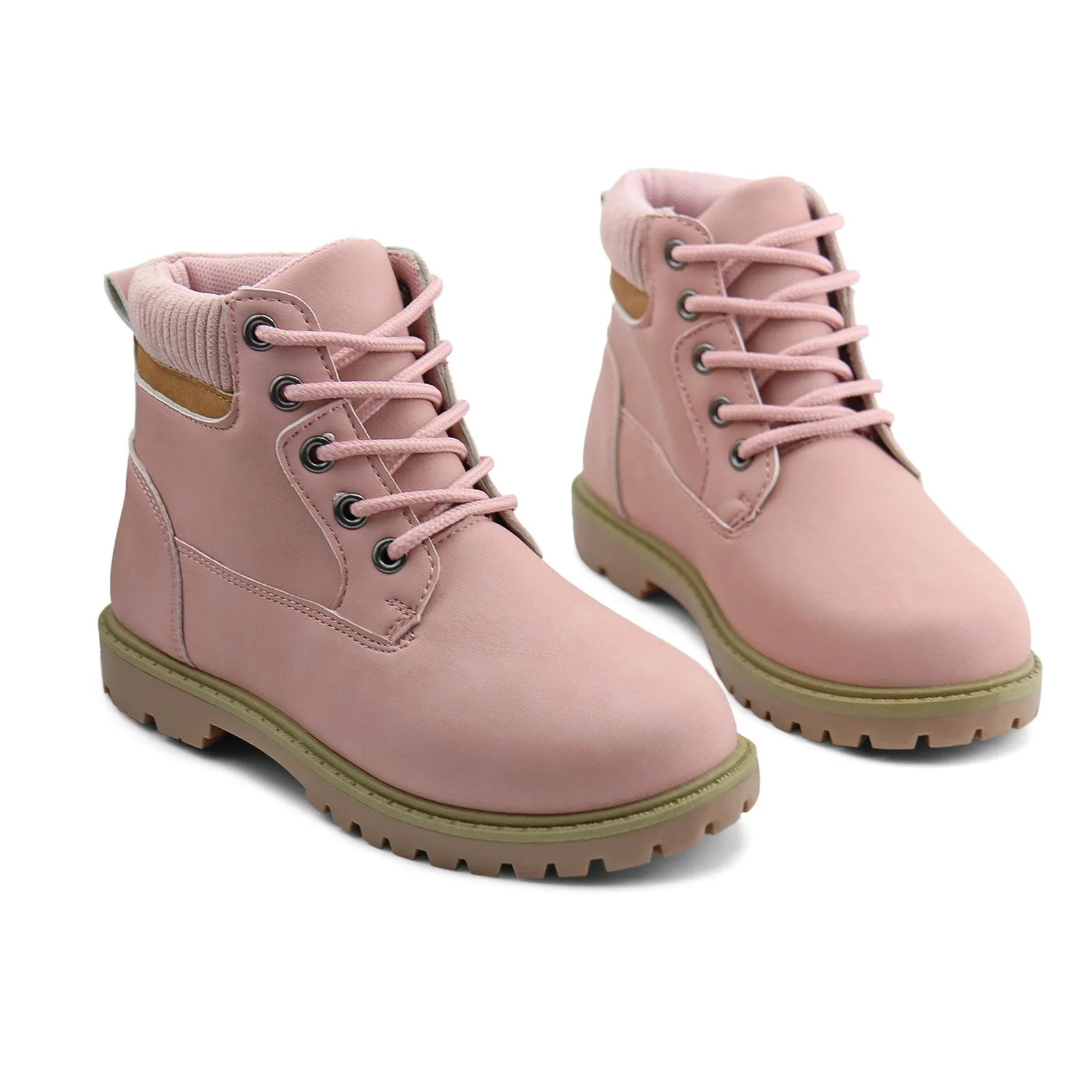 Kids Ankle Boots Lace-Up Outdoor Boots