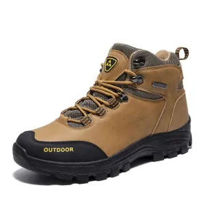 kkboxly kkboxly Men Outdoor Comfy Wide Fit round Toe Non Slip Sport Hiking Boots