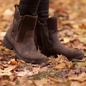 Low Heel Plus Size Womens Mid-Calf Boots