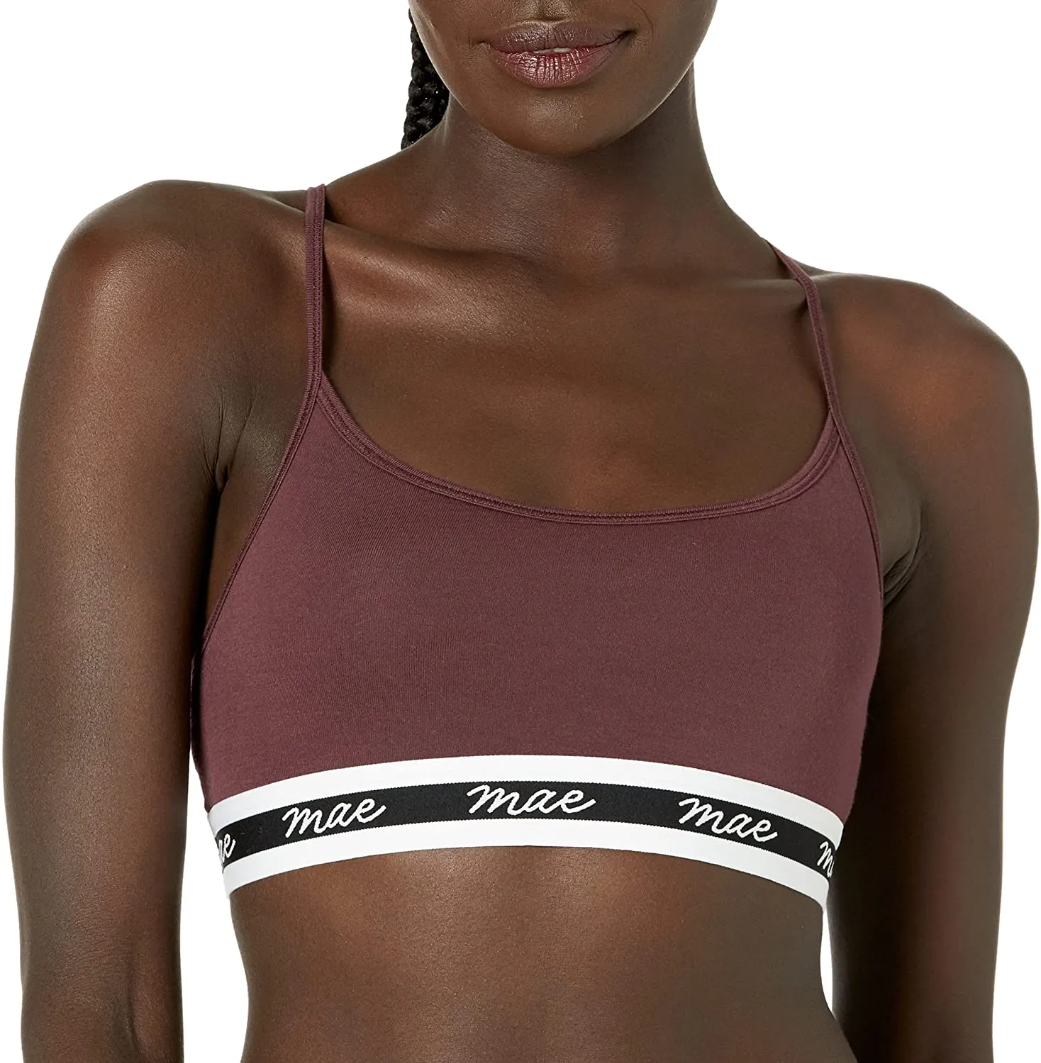 Mae Women's Pullover Modal Matte Logo Elastic Bralette