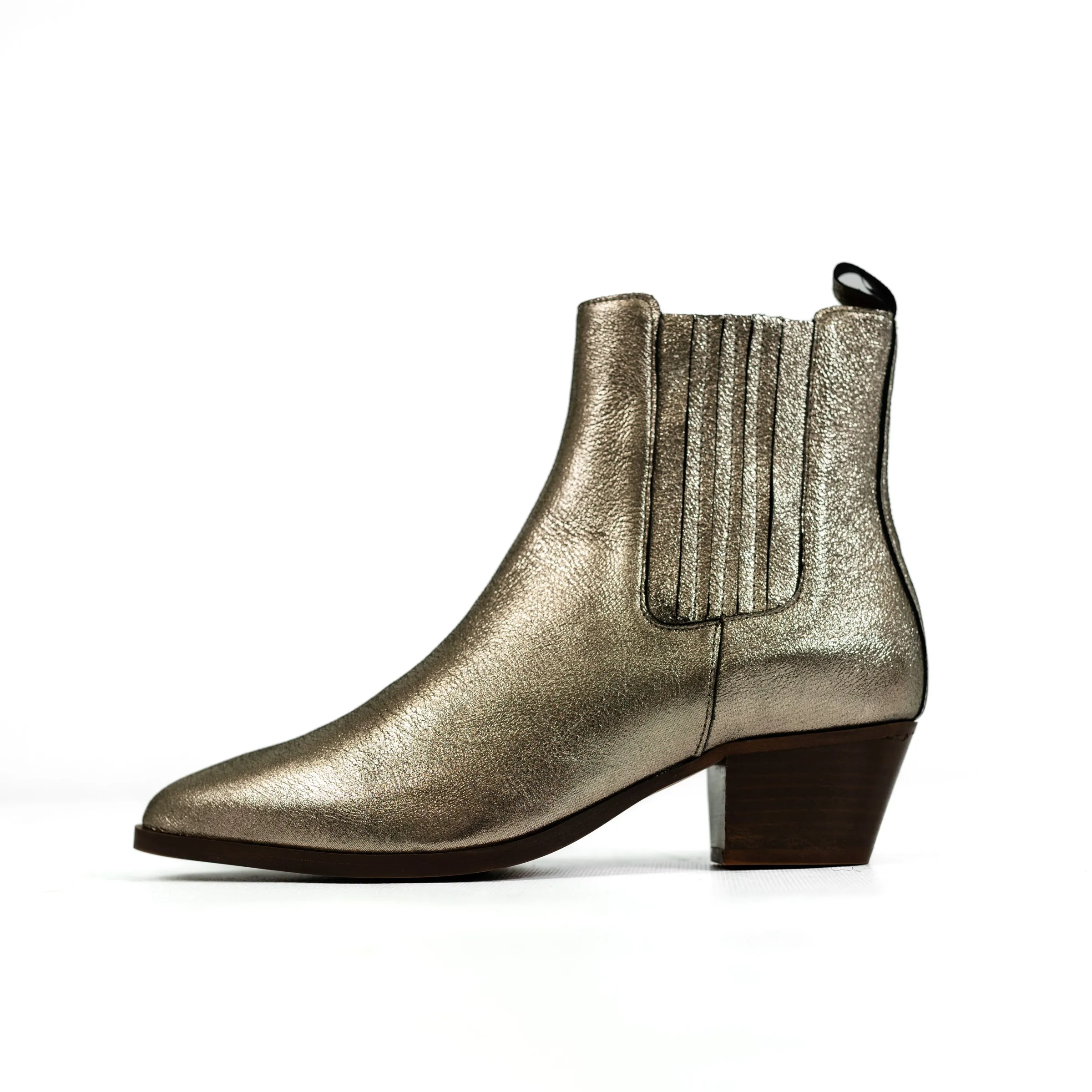 Maison Toufet Gold Metallic Boot