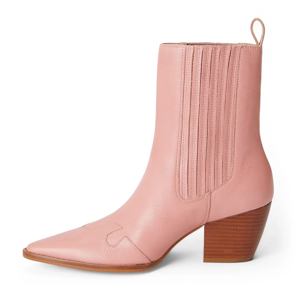 Matisse Collins Ankle Booties in Flamingo Pink