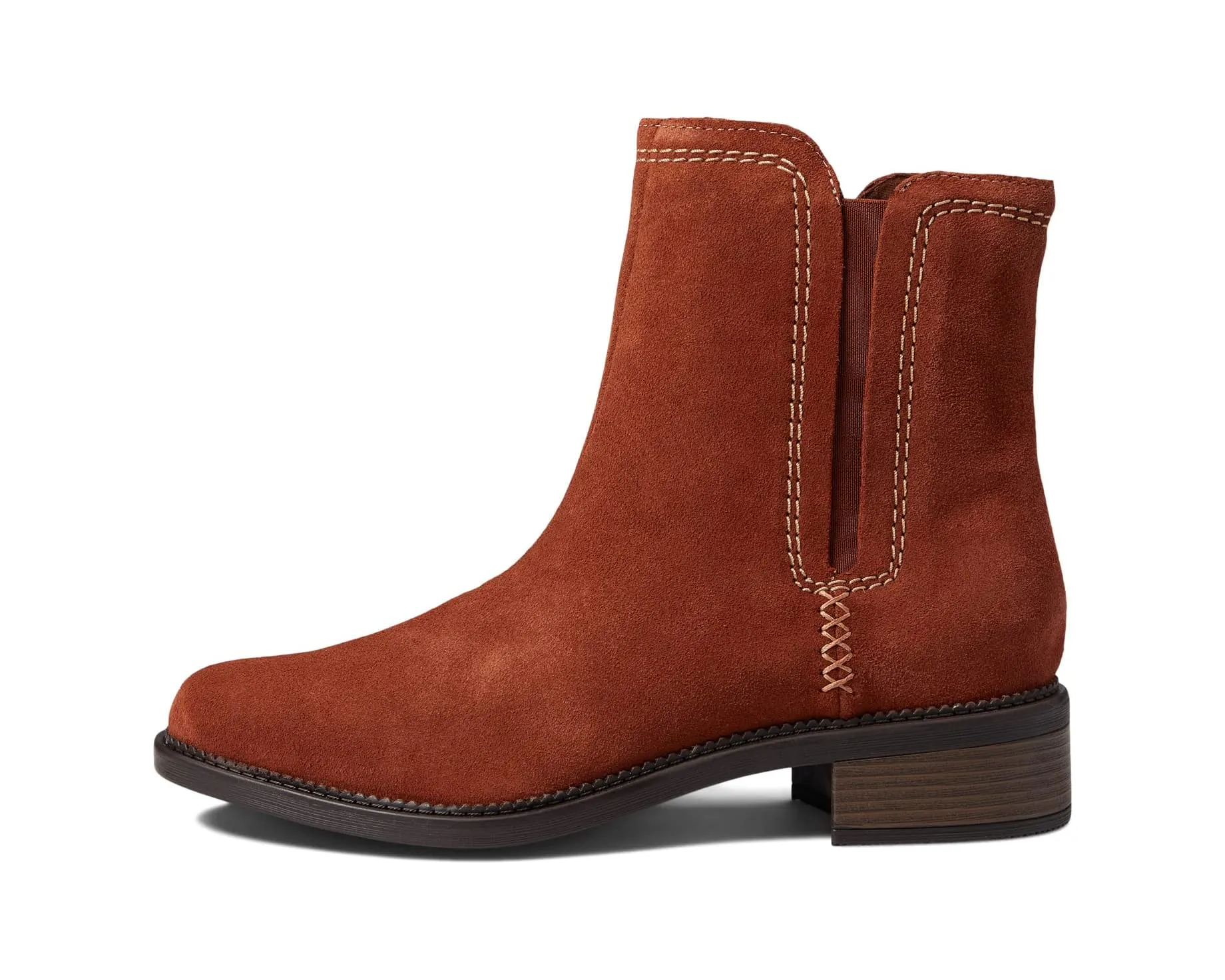 Maye Zip Clarks boots, brown