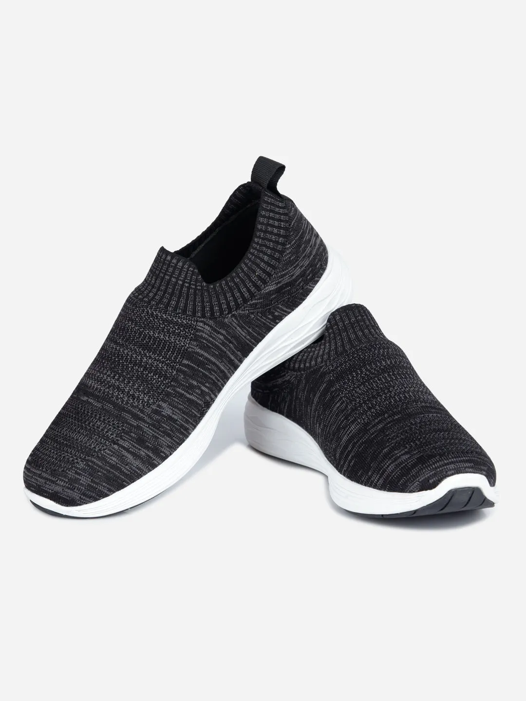 Men's Dark Grey Slip On Sneaker (ID7522)