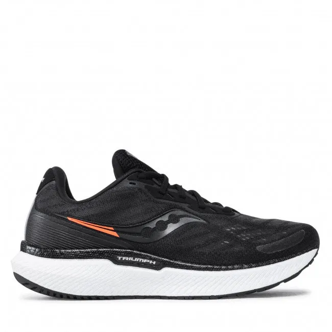 Mens Saucony Triumph 19 - Running Shoes Black/White