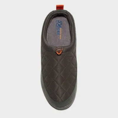 New - Dluxe By Dearfoams Men's Slip On Pull-On Slippers Memory Foam Indoor/Outdoor