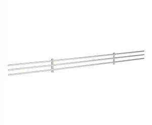 Nickel freedomRail Shoe Fence