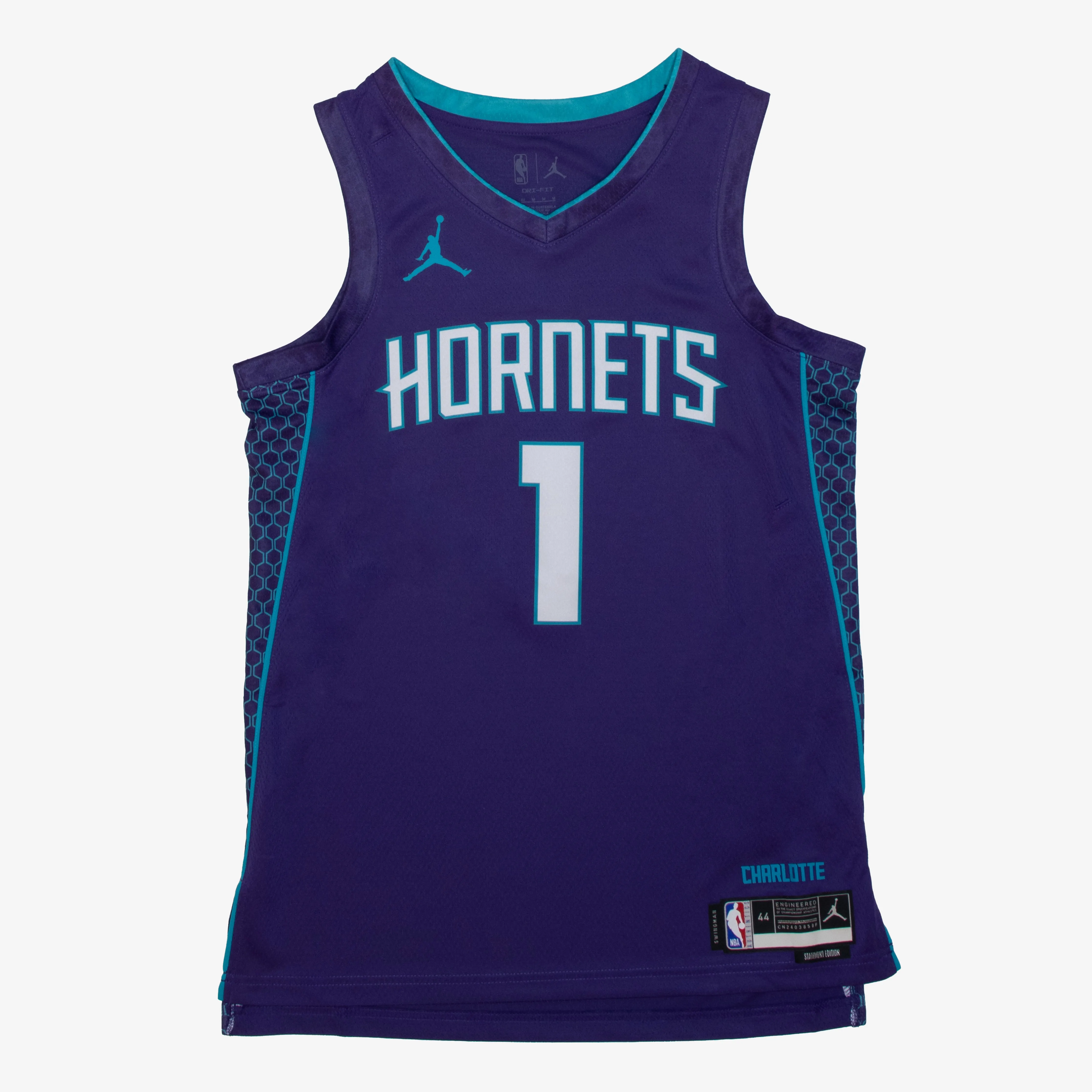 Nike Charlotte Hornets Swingman Jersey Statement Edition 22 1 LaMelo Ball