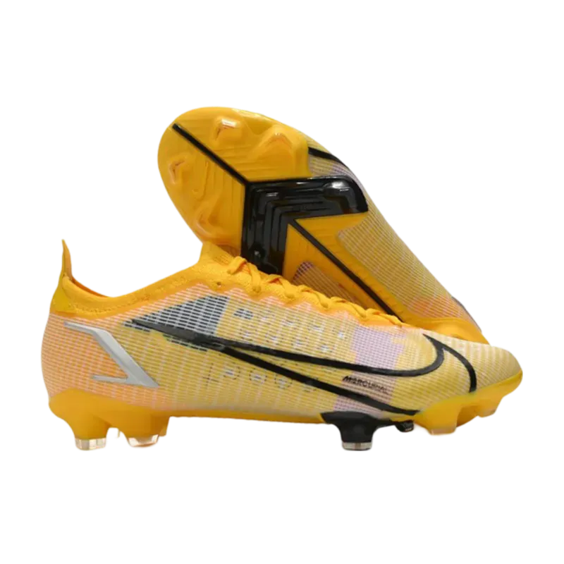 Nike Mercurial Vapor 14 Elite FG Yellow Black - Goatkits Boots