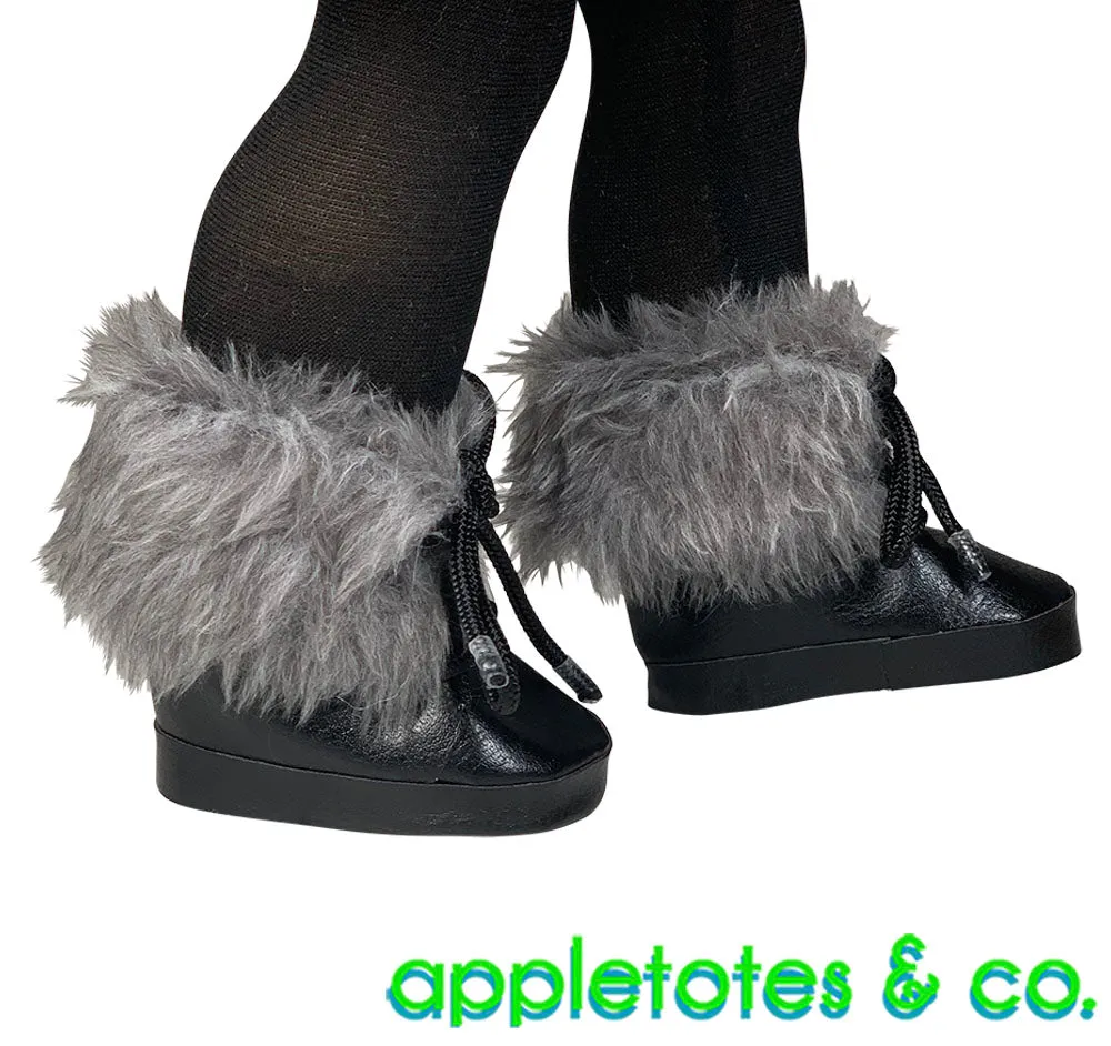 No-Sew Foldover Fur Boots 18 Inch Doll Sewing Pattern