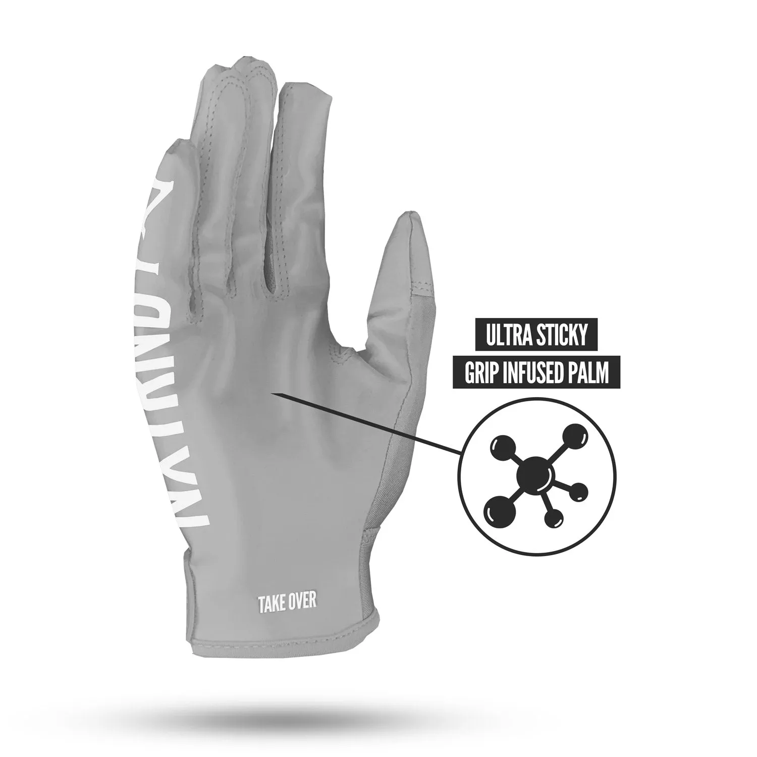 NXTRND G1® Football Gloves Grey