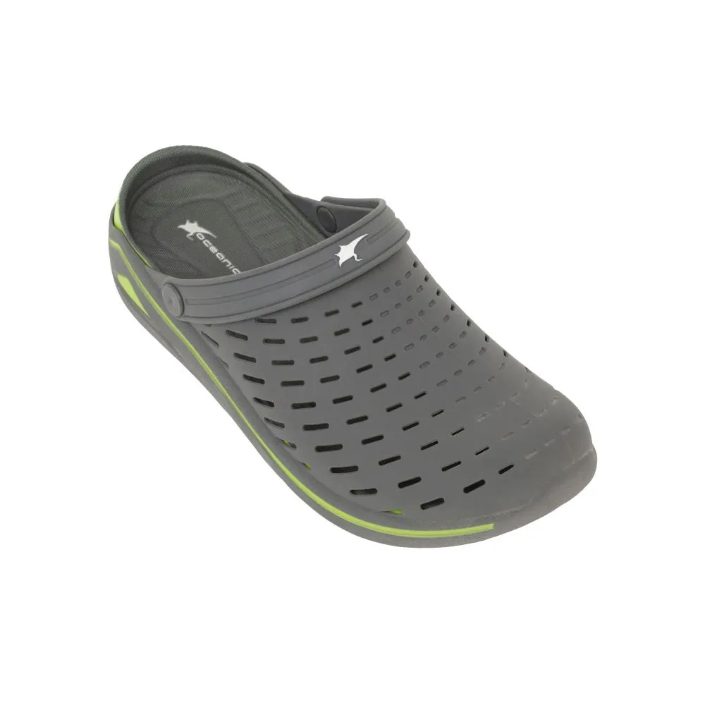 'Oceania' Men's Wakeboard Clog - Grey / Green