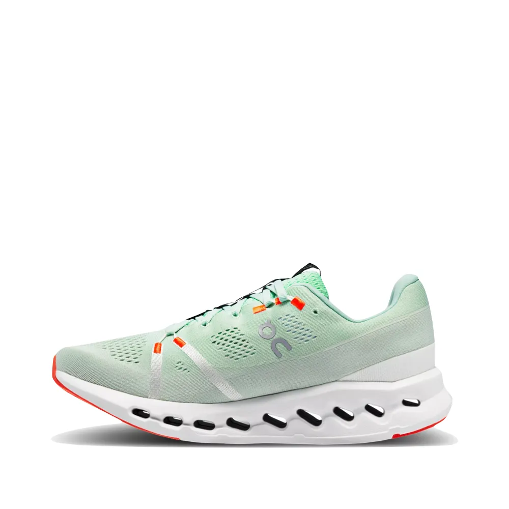 On Men's Cloudsurfer Running Sneaker in Creek/White