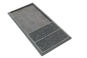 OnlyMat Sanitize Rubber Tray Mat with Wet and Quickdry Area - Indoor / Outdoor, Waterproof