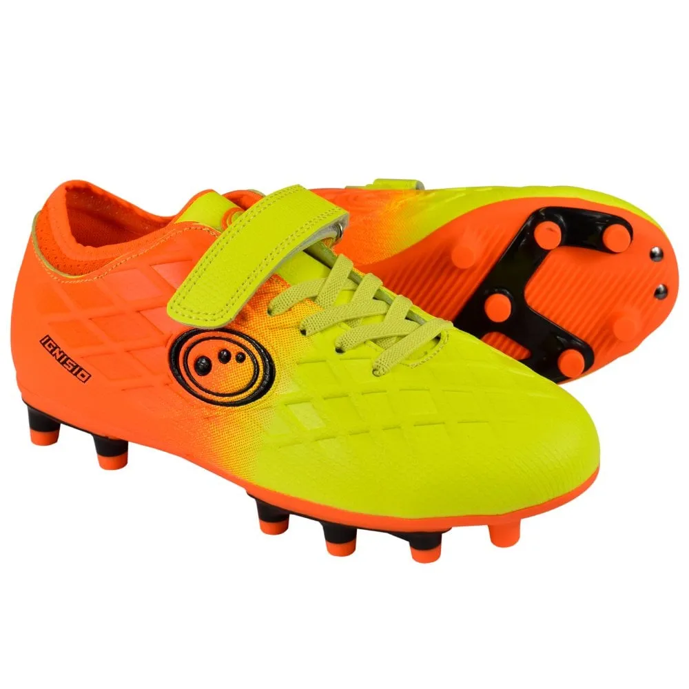 Optimum Ignisio junior moulded football boots yellow/orange