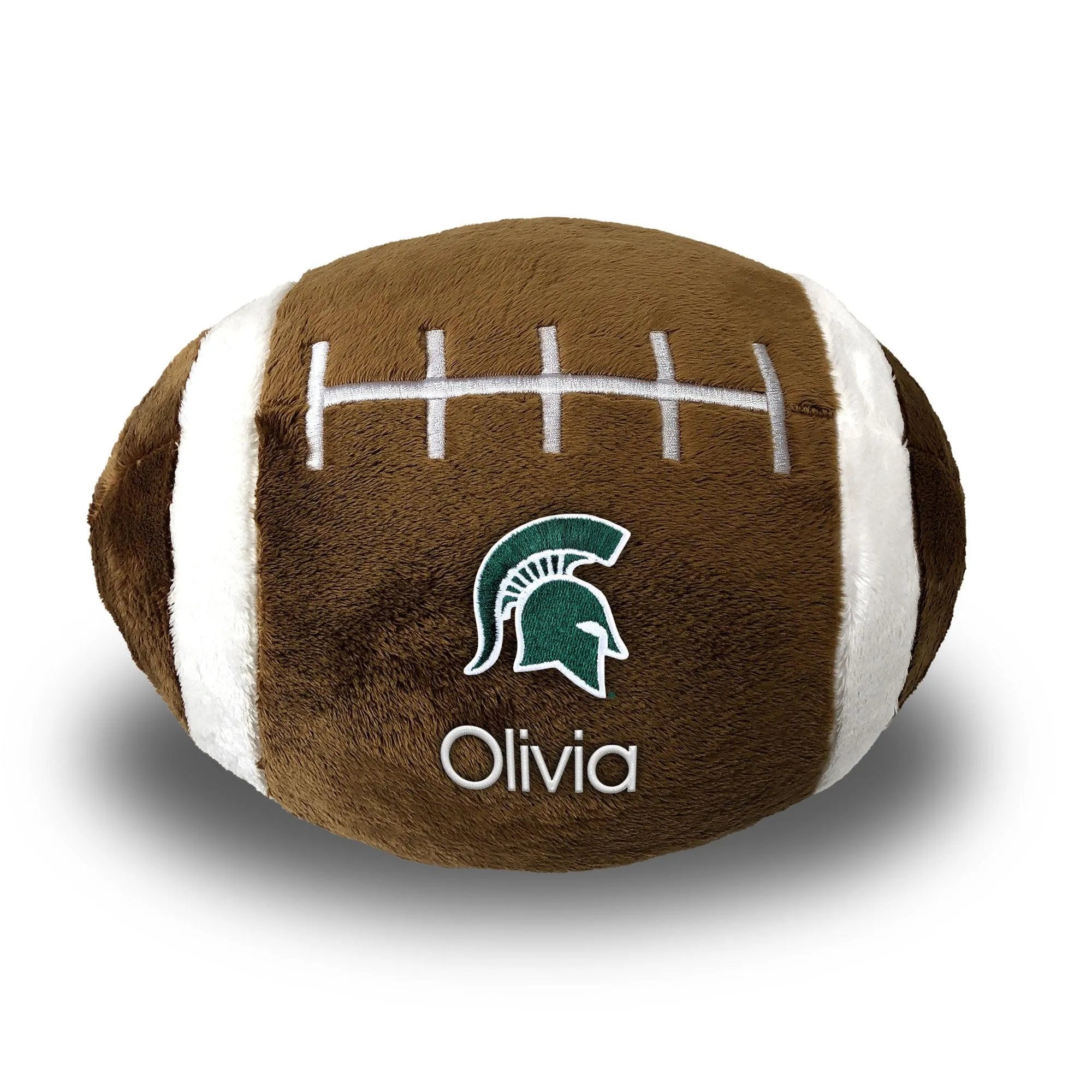 Personalized Michigan State Spartans Plush Football