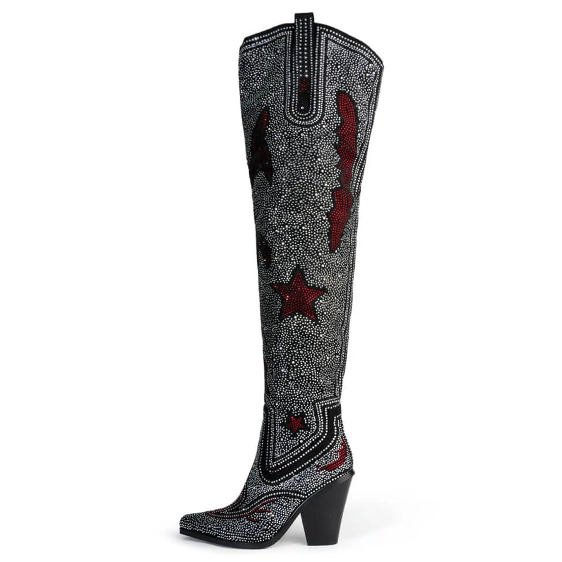 Pre Order:  Rhinestone Star Cowgirl Boots