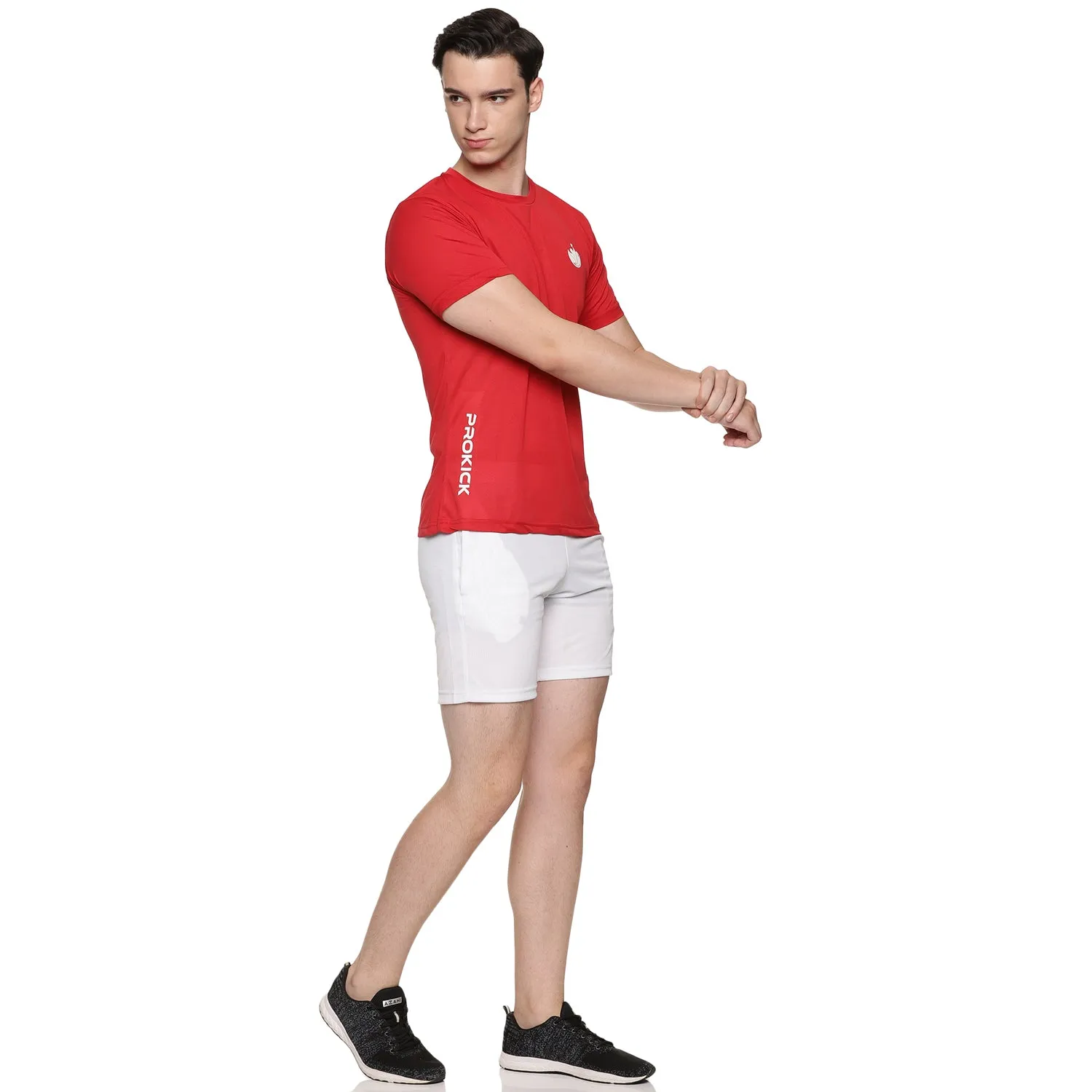 Prokick Plain Half Sleeves Badminton T-Shirt