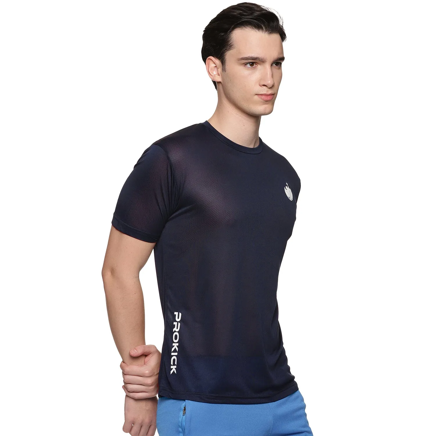 Prokick Plain Half Sleeves Badminton T-Shirt