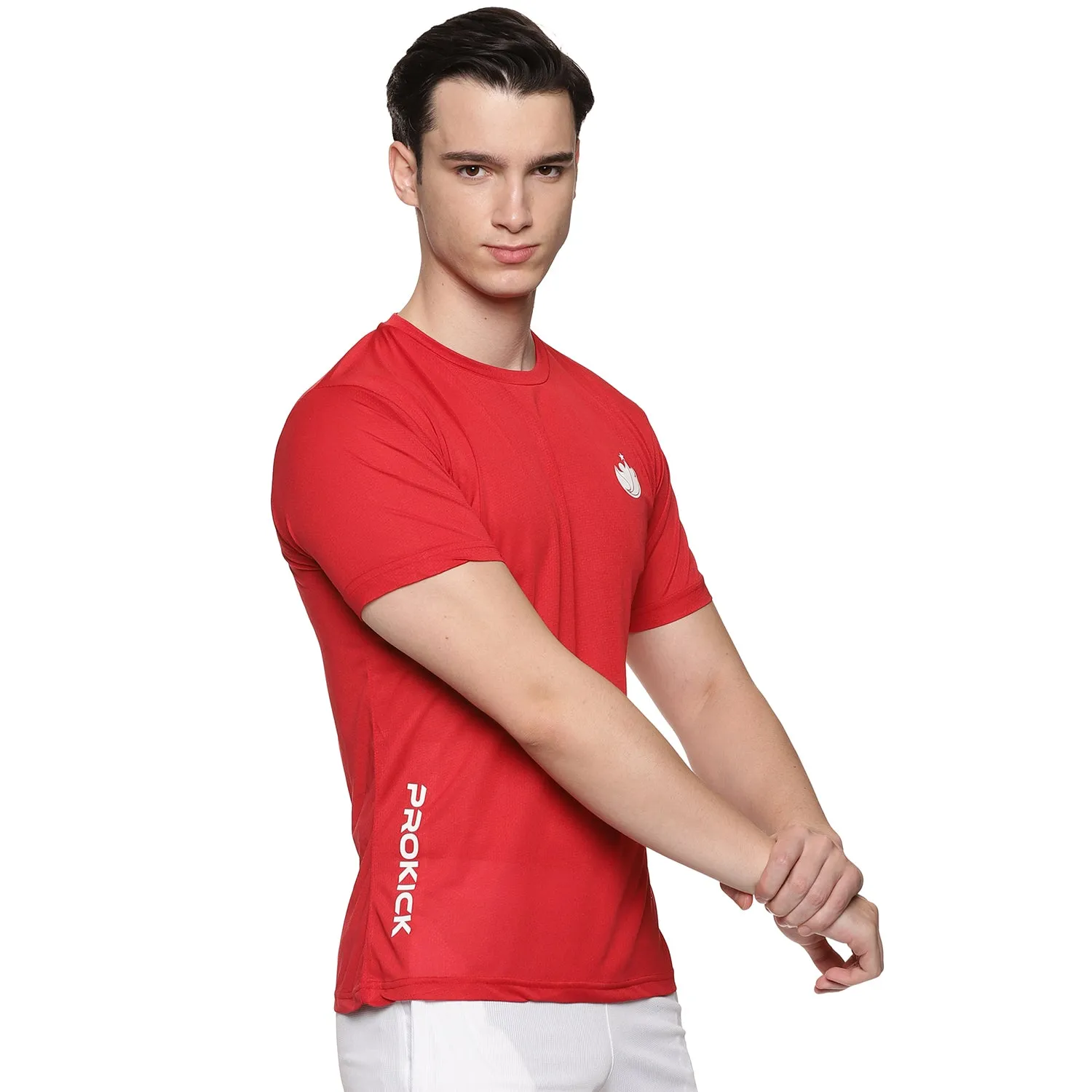 Prokick Plain Half Sleeves Badminton T-Shirt