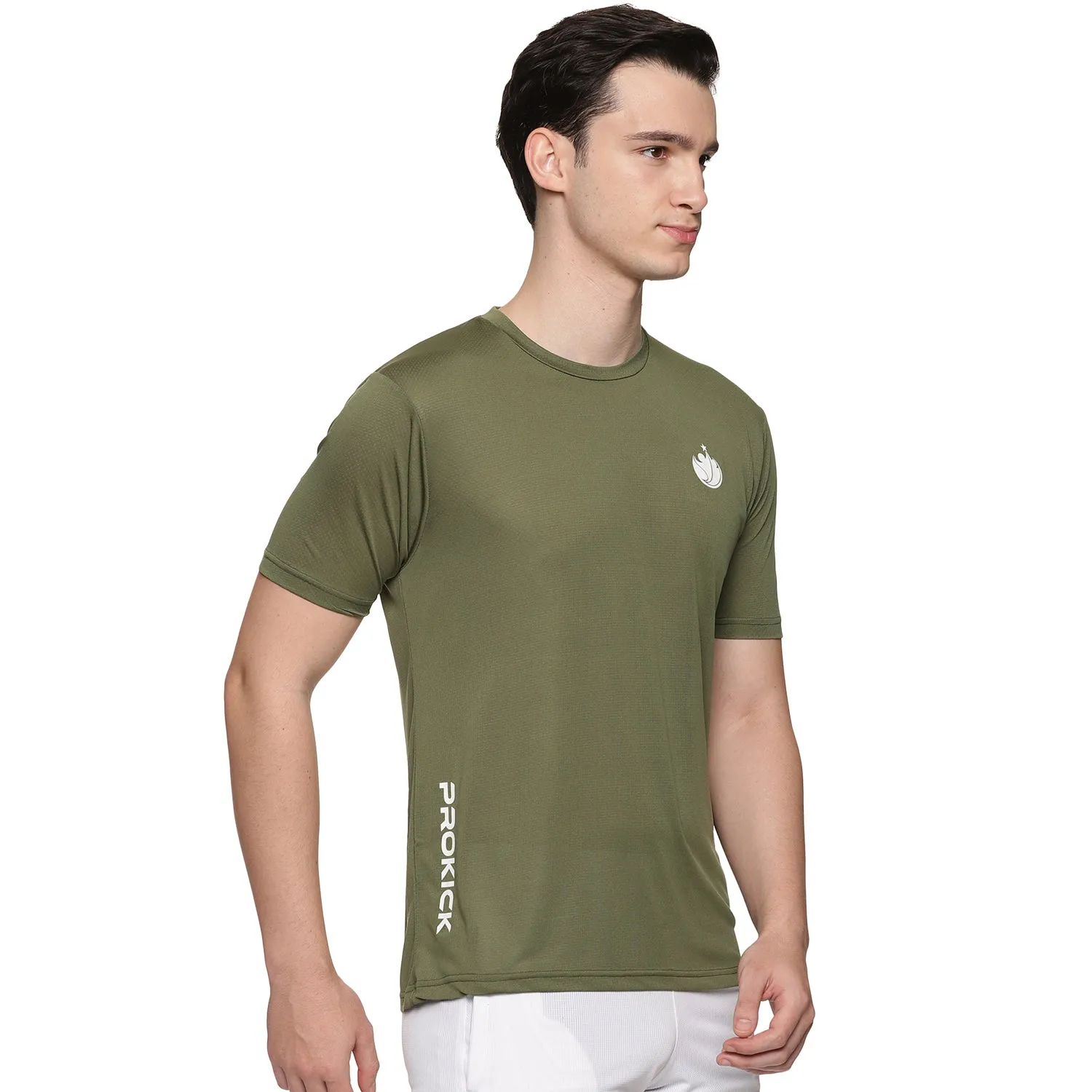 Prokick Plain Half Sleeves Badminton T-Shirt