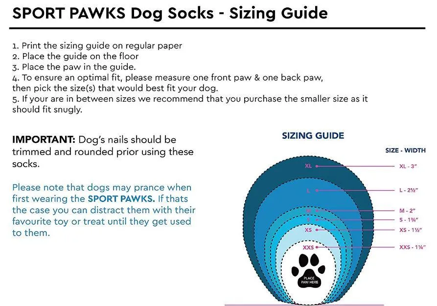 RC Pets Sport PAWks Anti-Slip Dog Socks