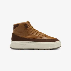 Reebok | WMN'S CLUB C DOUBLE GEO MID  { BROWN