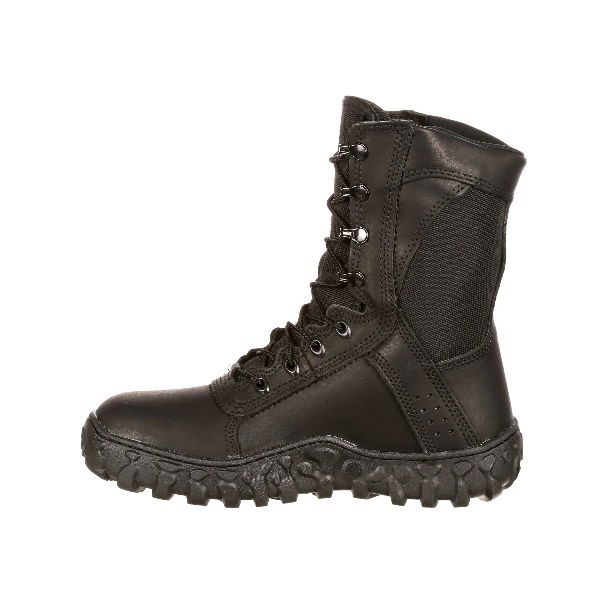 Rocky Mens Black Leather S2V Tactical Military Boots