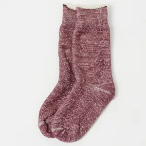 RoToTo Double Face Crew Sock - Grape