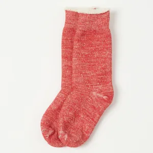 RoToTo Double Face Crew Sock - Red