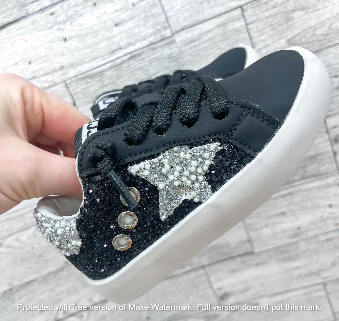 RTS: Sparkle Kids Tennis Shoes-