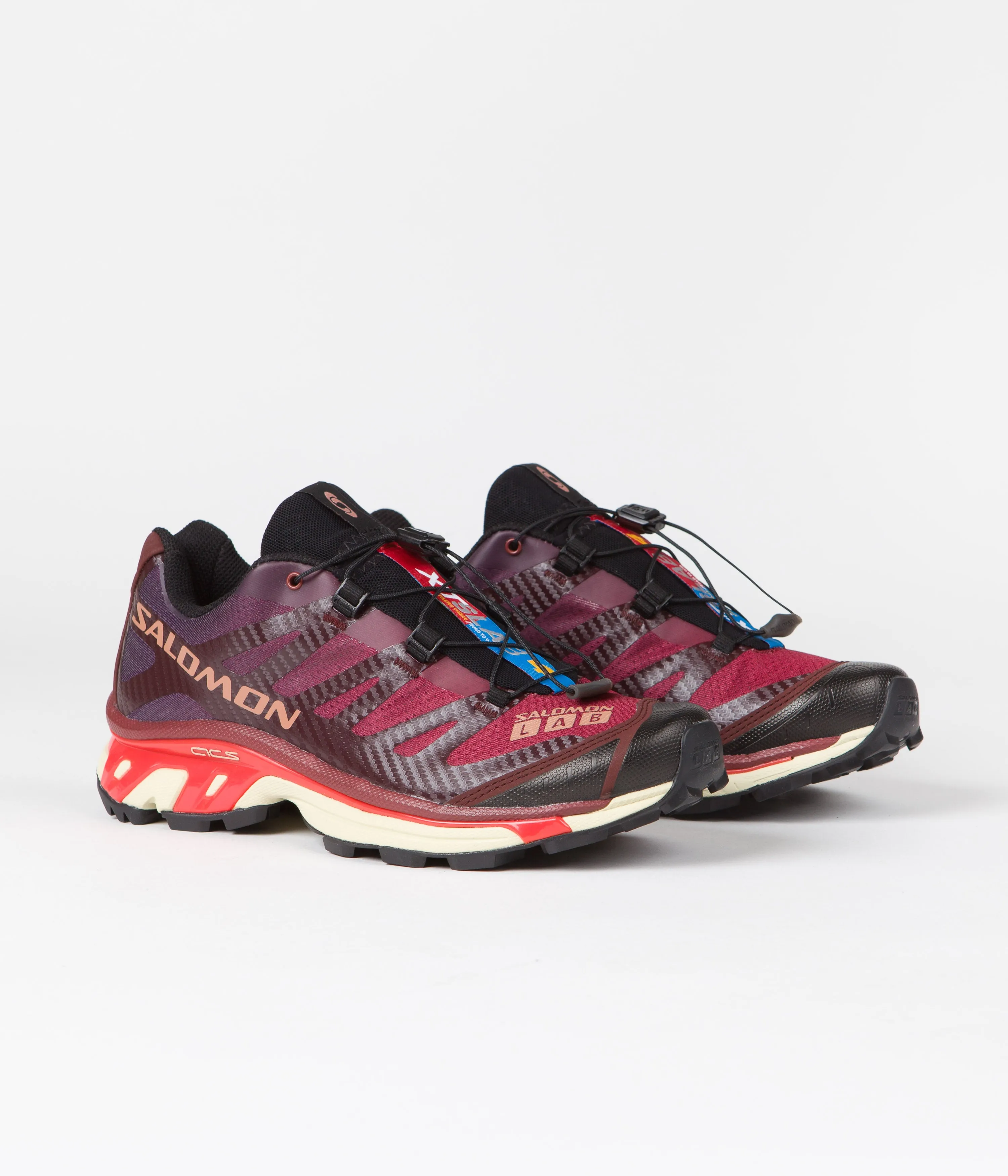 Salomon XT-4 Shoes - Bitter Chocolate / Mocha Mousse / Fiery Red