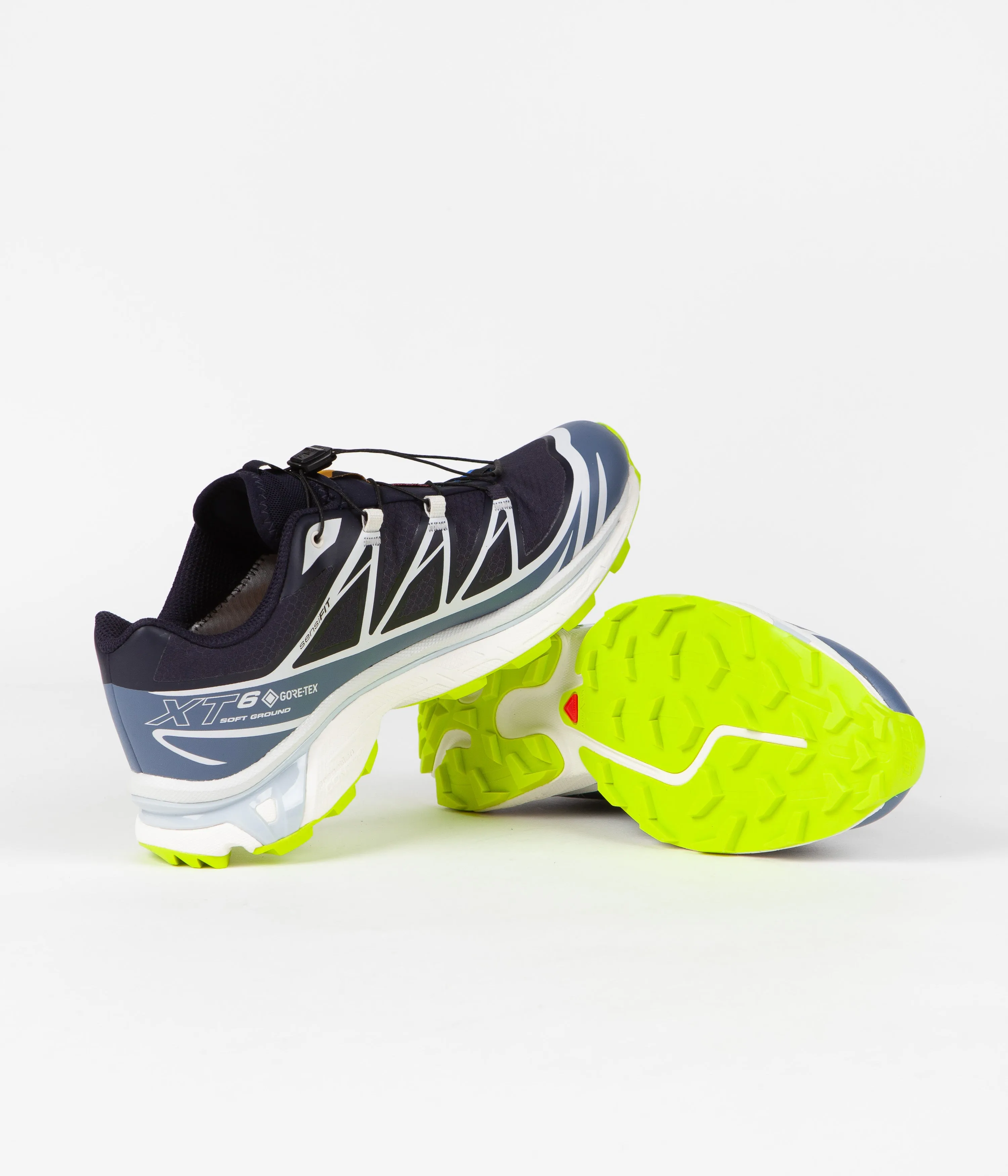 Salomon XT-6 GTX Shoes - Night Sky / China Blue / Acid Lime