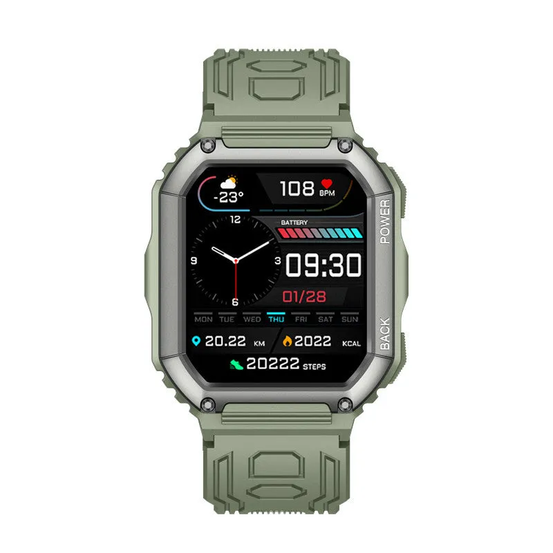 Smart Watch Bluetooth Calling Music Playback Heart Rate Blood Pressure Outdoor Sports Three-Proof IP67 Waterproof