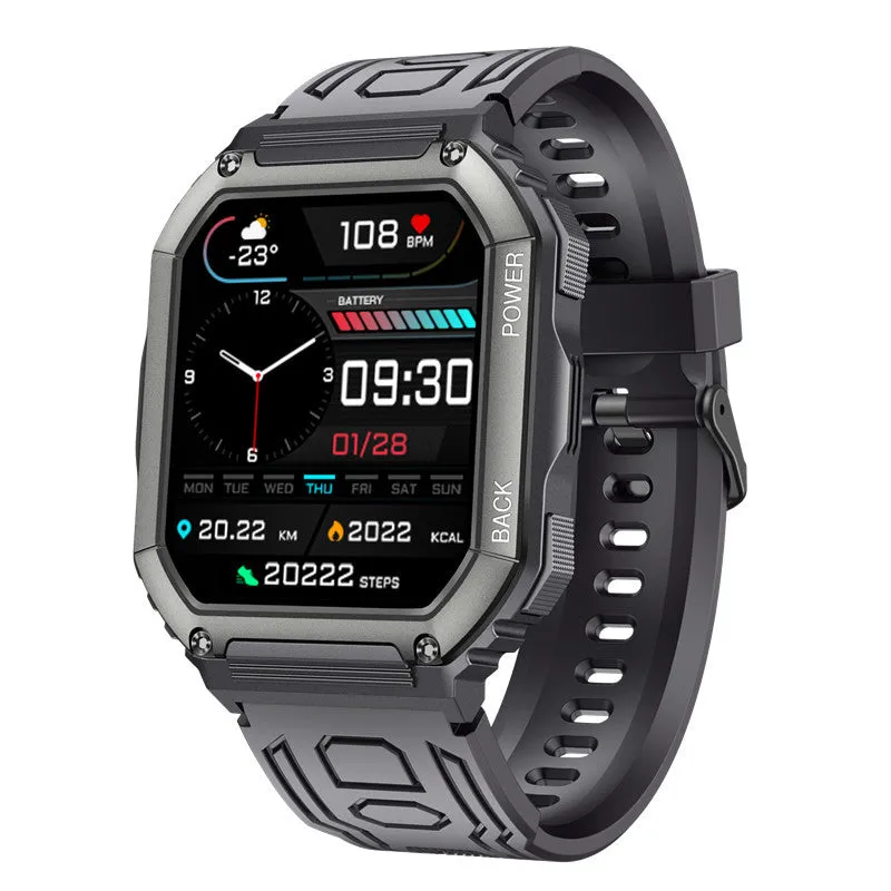 Smart Watch Bluetooth Calling Music Playback Heart Rate Blood Pressure Outdoor Sports Three-Proof IP67 Waterproof