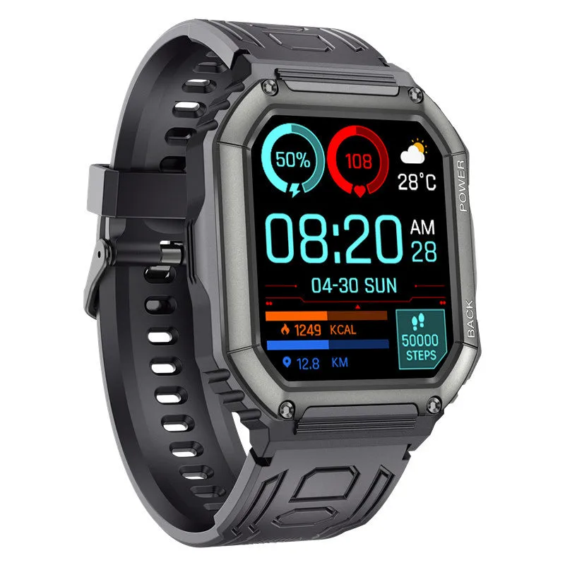 Smart Watch Bluetooth Calling Music Playback Heart Rate Blood Pressure Outdoor Sports Three-Proof IP67 Waterproof