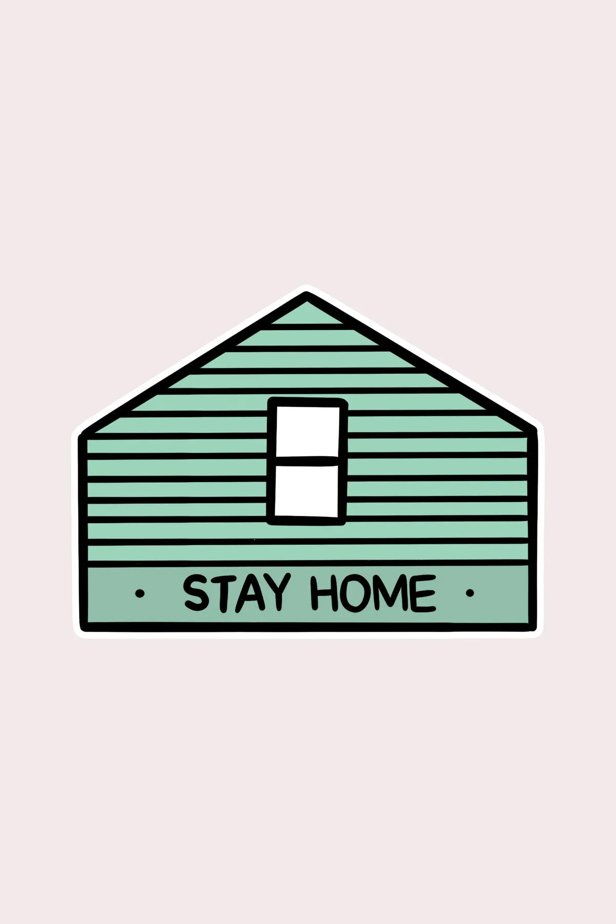 Stay Home (AF) Vinyl Sticker