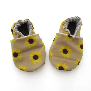 Sunflower Eco-Canvas Baby Shoes