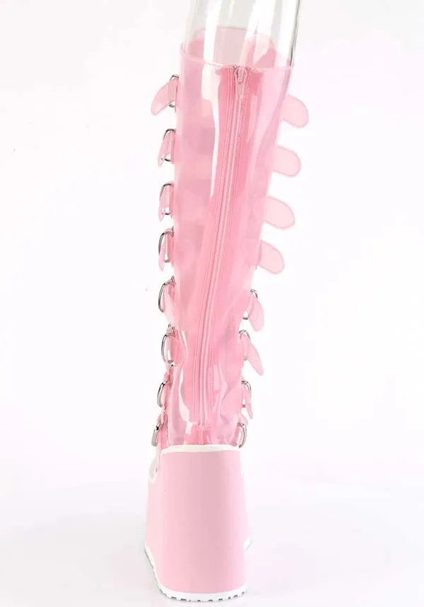 SWING-815C [Baby Pink TPU] | PLATFORM BOOTS [PREORDER]