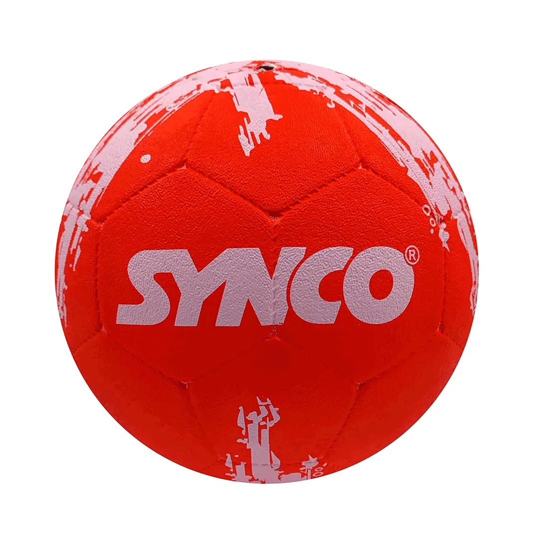 Synco Flag Molded Rubber Street Country Football/Soccer Ball (England, Red, Size-5)