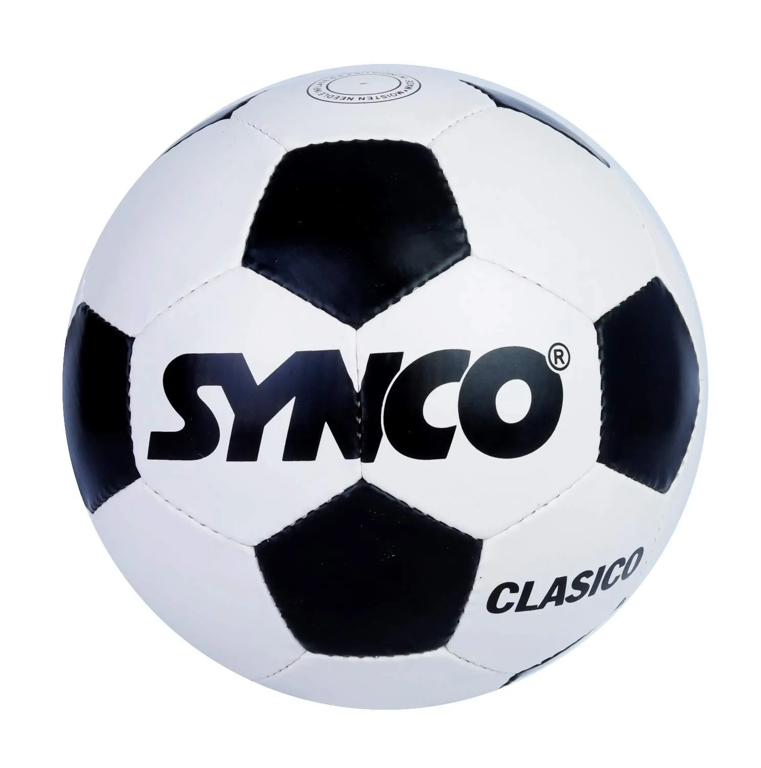 SYNCO World Cup Clasico Rubber Football/Soccer Ball Size-5 White/Black